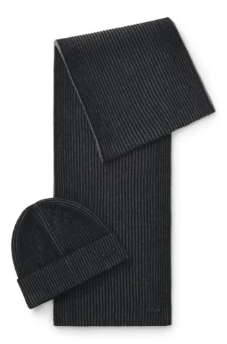 Geschenkset aus Schal und Mütze