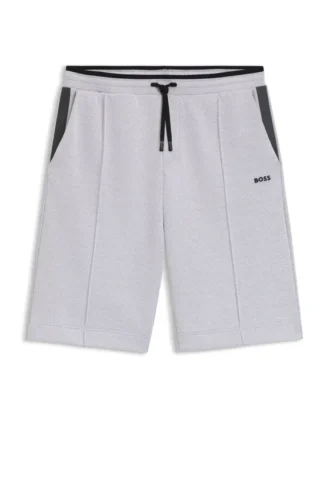 Gesteppte Jacquard-Shorts in lockerer Passform