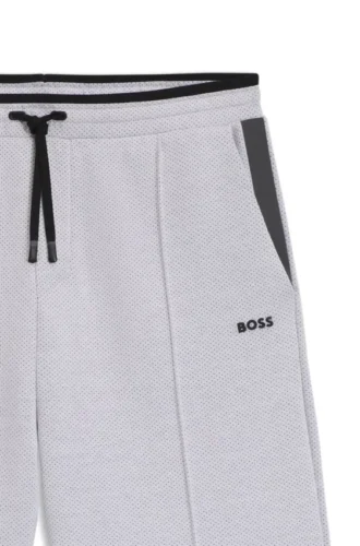 Gesteppte Jacquard-Shorts in lockerer Passform