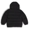 Gesteppte Kinderjacke mit Kapuze und Logo-Details