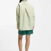 Gestreifte Bluse in Oversize-Passform aus Baumwollpopeline