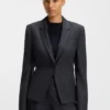 Gestreifter Slim-Fit-Blazer aus Schurwolle