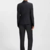 Gestreifter Slim-Fit-Blazer aus Schurwolle