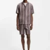 Gestreiftes Hemd in Relaxed-Fit aus Stretch-Baumwolle