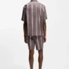 Gestreiftes Hemd in Relaxed-Fit aus Stretch-Baumwolle
