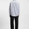 Gestreiftes Oversize-Hemd aus Baumwollpopeline Gestreiftes Oversize-Hemd aus Baumwollpopeline