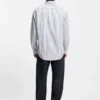 Gestreiftes Oversize-Hemd aus Baumwollpopeline Gestreiftes Oversize-Hemd aus Baumwollpopeline