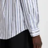 Gestreiftes Oversize-Hemd aus Baumwollpopeline Gestreiftes Oversize-Hemd aus Baumwollpopeline