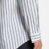 Gestreiftes Oversize-Hemd aus Baumwollpopeline Gestreiftes Oversize-Hemd aus Baumwollpopeline