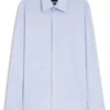 Gestreiftes Slim-Fit-Hemd aus italienischem Baumwolltwill