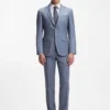 Gestreiftes Slim-Fit-Hemd aus italienischer Baumwolle Gestreiftes Slim-Fit-Hemd aus italienischer Baumwolle