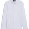 Gestreiftes Slim-Fit-Hemd aus Performance-Stretch-Material Gestreiftes Slim-Fit-Hemd aus Performance-Stretch-Material