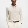 Gestrickter Polo-Pullover aus Schurwolle
