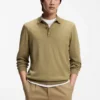 Gestrickter Polo-Pullover aus Schurwolle