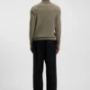 Gestrickter Polo-Pullover aus Schurwolle