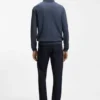 Gestrickter Polo-Pullover aus Schurwolle