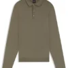 Gestrickter Polo-Pullover aus Schurwolle