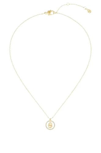 Goldfarbene Halskette mit Double-B-Monogramm-Anhänger