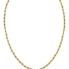 Goldfarbene Halskette mit Kette im Seilstil