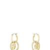Goldfarbene Ohrringe mit Double-B-Monogramm-Anhänger
