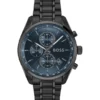 Grand Prix 44 Chronographenuhr mit blauem Zifferblatt