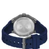 Grau beschichtete Uhr mit Silikonarmband mit Logo