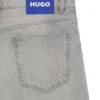 Graue Baggy-Fit-Jeans aus stonewashed Denim