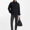 Graue Delaware-Jeans in Slim-Fit-Passform aus Stretch-Denim