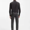 Graue Delaware-Jeans in Slim-Fit-Passform aus Stretch-Denim