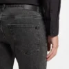 Graue Delaware-Jeans in Slim-Fit-Passform aus Stretch-Denim