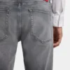 Graue Jeans in Extra-Slim-Fit aus Stretch-Denim