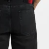Graue Jeans in Regular-Fit aus Denim mit Vintage-Waschung