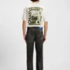 Graue Jeans in Regular-Fit aus Distressed-Denim