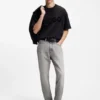 Graue Jeans in Regular-Fit aus stonewashed Denim