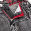 Graue, locker sitzende Jeans für Kinder aus Baumwoll-Denim