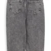 Graue, locker sitzende Jeans für Kinder aus Baumwoll-Denim