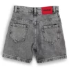 Graue, locker sitzende Shorts für Kinder aus Baumwoll-Denim Graue, locker sitzende Shorts für Kinder aus Baumwoll-Denim