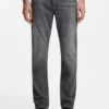 Graue Slim-Fit-Jeans aus Stretch-Denim