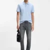 Graue Slim-Fit-Jeans aus Stretch-Denim