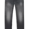 Graue Slim-Fit-Jeans aus Stretch-Denim
