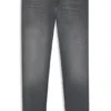 Graue Slim-Fit-Jeans aus Stretch-Denim