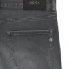 Graue Slim-Fit-Jeans aus Stretch-Denim