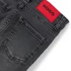 Graue Slim-Fit-Jeans für Kinder aus Stretch-Denim
