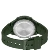 Grüne Uhr mit Silikonarmband mit Logo