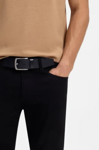 Gürtel aus italienischem Leder mit logogravierter Schnalle