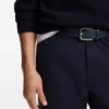Gürtel mit Dornschließe aus gewebtem Leder
