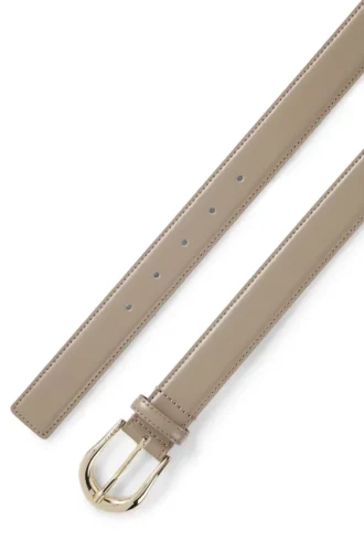 Gürtel mit goldener Schnalle aus italienischem Leder