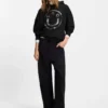 Happy-HUGO-Hoodie aus Baumwollfrottee