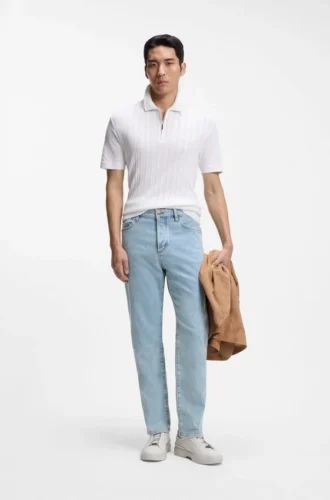 Hellblaue Jeans aus komfortablem Stretch-Denim