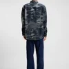 Hemd in Oversize-Passform aus Denim mit Jacquard-Muster
